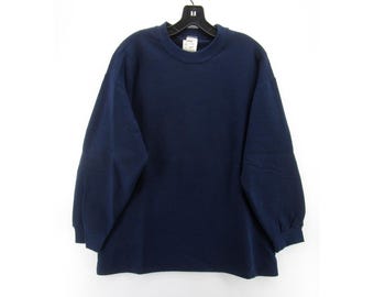 Sudadera deportiva Russell VINTAGE, jersey grande, años 90, azul marino, EE. UU., NUEVA
