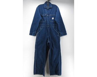 VGT Pointer Brand Coveralls 36 Mechaniker Overall Arbeit Denim 70er 80er Jahre USA