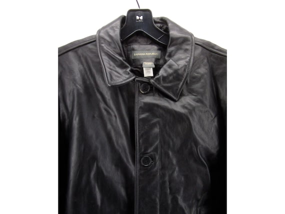 Vintage Banana Republic Black 100% Genuine Leather