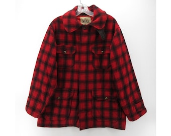 Vintage Woolrich Hunting Coat, Red Plaid, Wool, Size 42, 1930s - Etsy