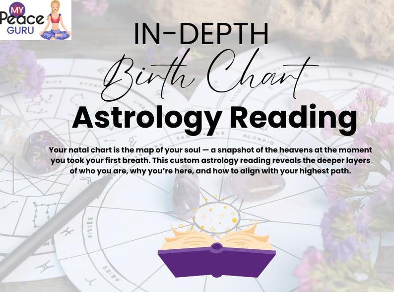 In Depth Natal Chart Reading, Birth Chart Astrology Reading, Full ...