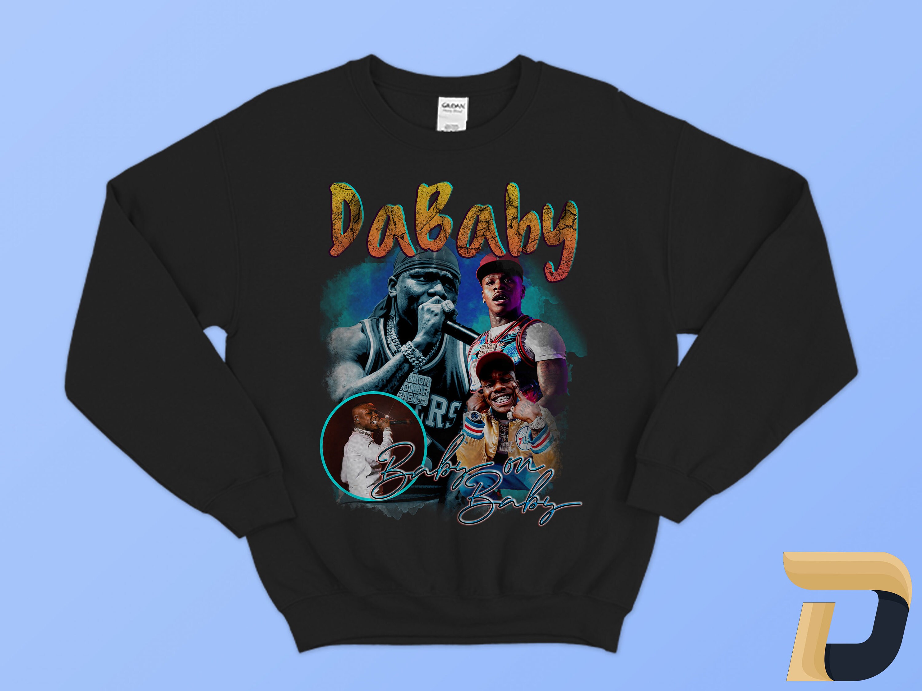 Dababy Vintage Raptee Sweatshirt Rap Hip Hop Long Sleeve | Etsy