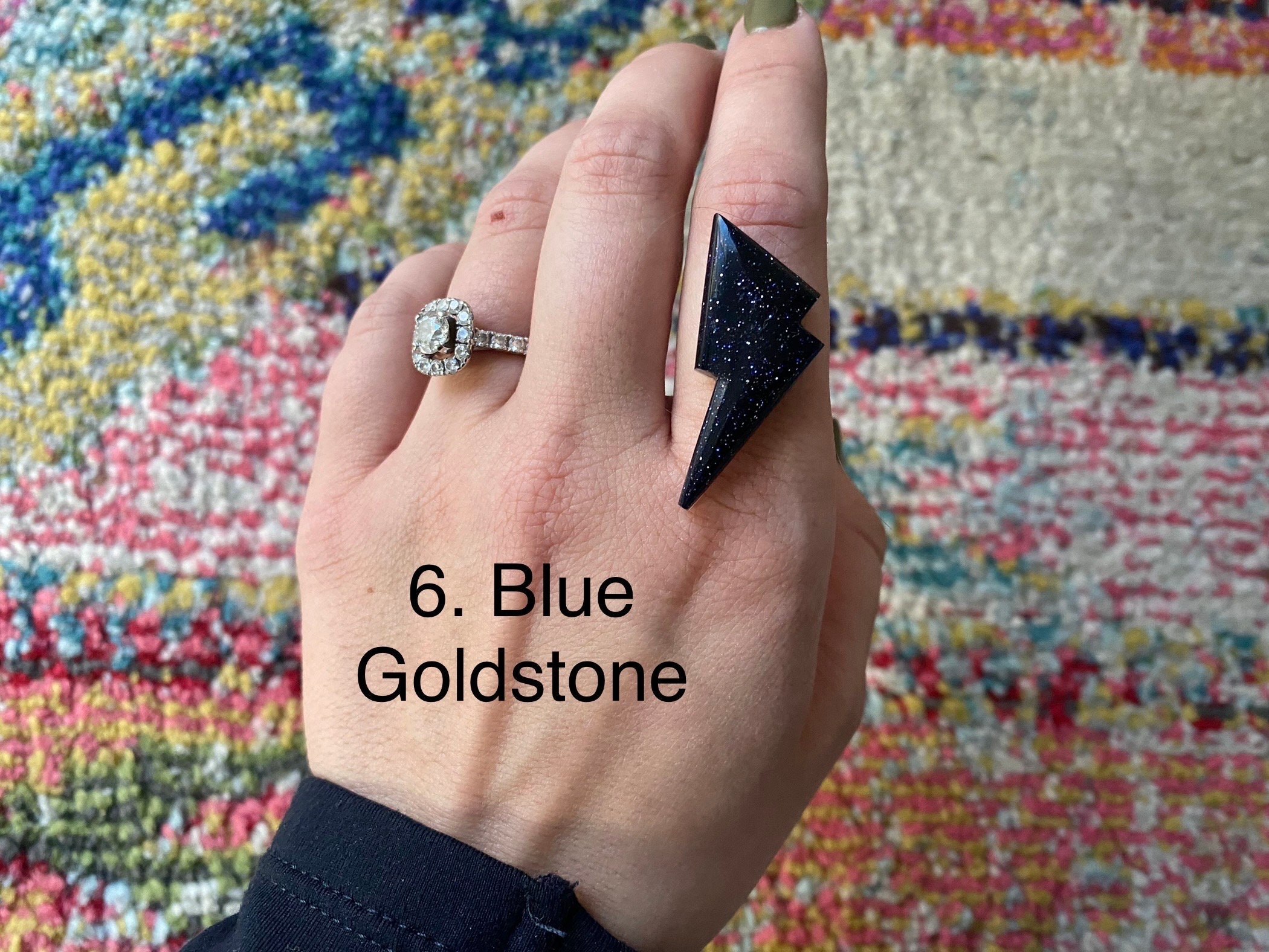 Custom Lightning Bolt Ring - Etsy