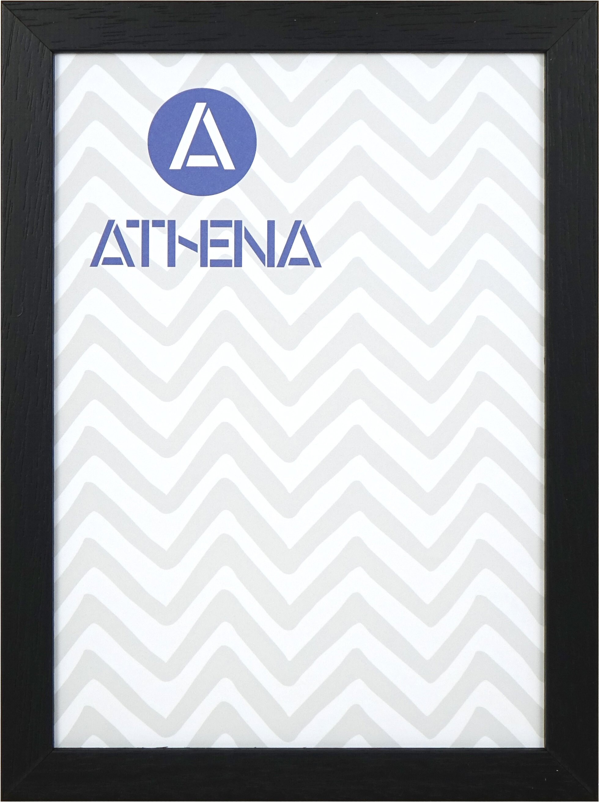Athena Black Woodgrain Thin Block Premium Wood Picture Frame 36 x 24 