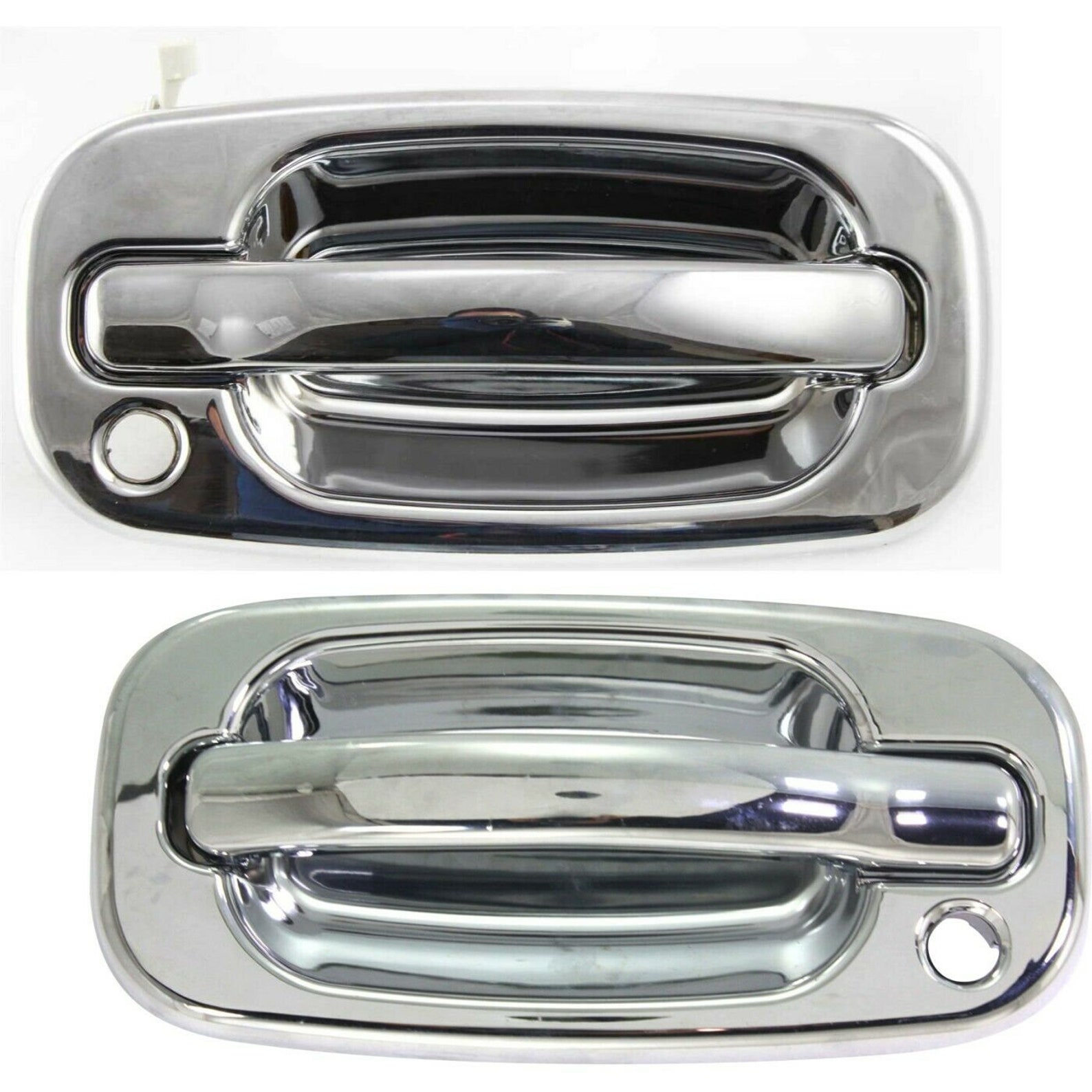 New Exterior Door Handle Chrome Outer Outside Pair Set for Etsy