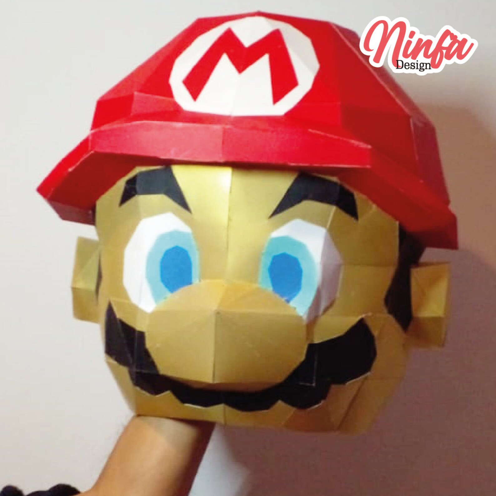 Super Mario Bros Nitendo Diy papecraft Low Poly 3D PDF | Etsy