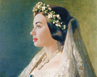 Portrait historique personnalisé personnalisé | Reine Victoria, royauté, reine, princesse, roi, prince | Fichier numérique