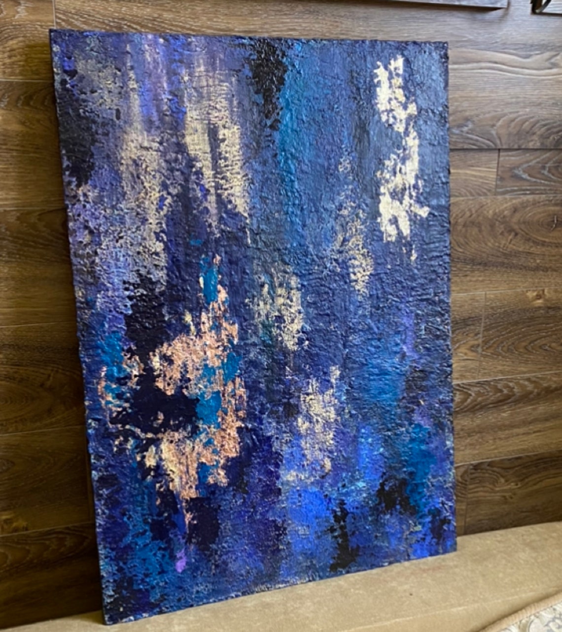 Abstract painting on hardboard Question Etsy