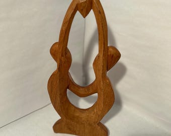 Escultura de madera moderna de mediados de siglo