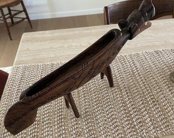 Porta incienso de dragón de madera tallado a mano, decoración del hogar