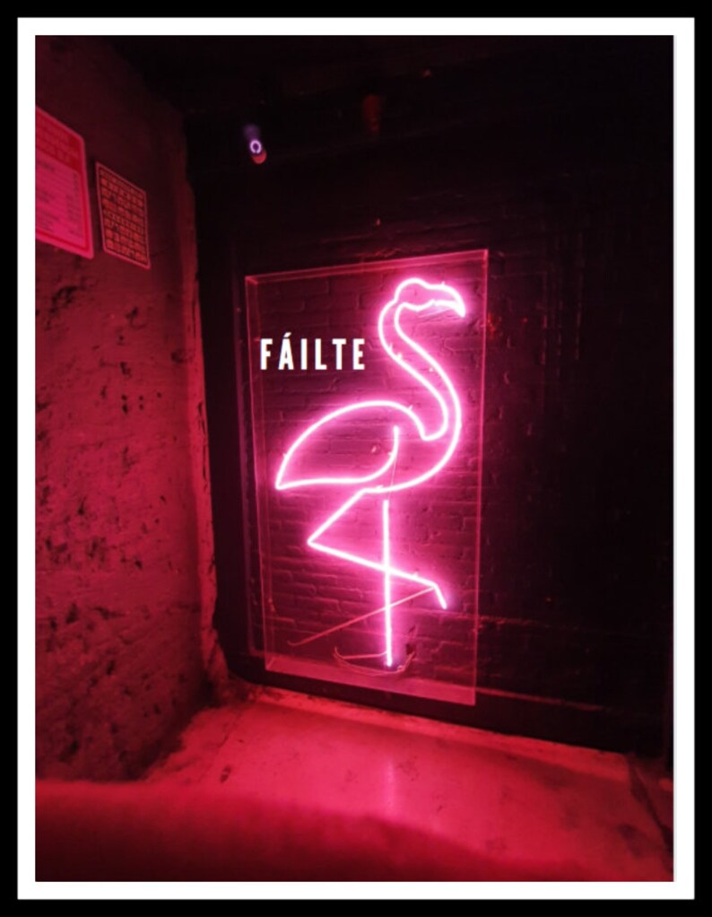 Fáilte, Irish Neon Print, Digital Print, Irish Made Gift Idea ...
