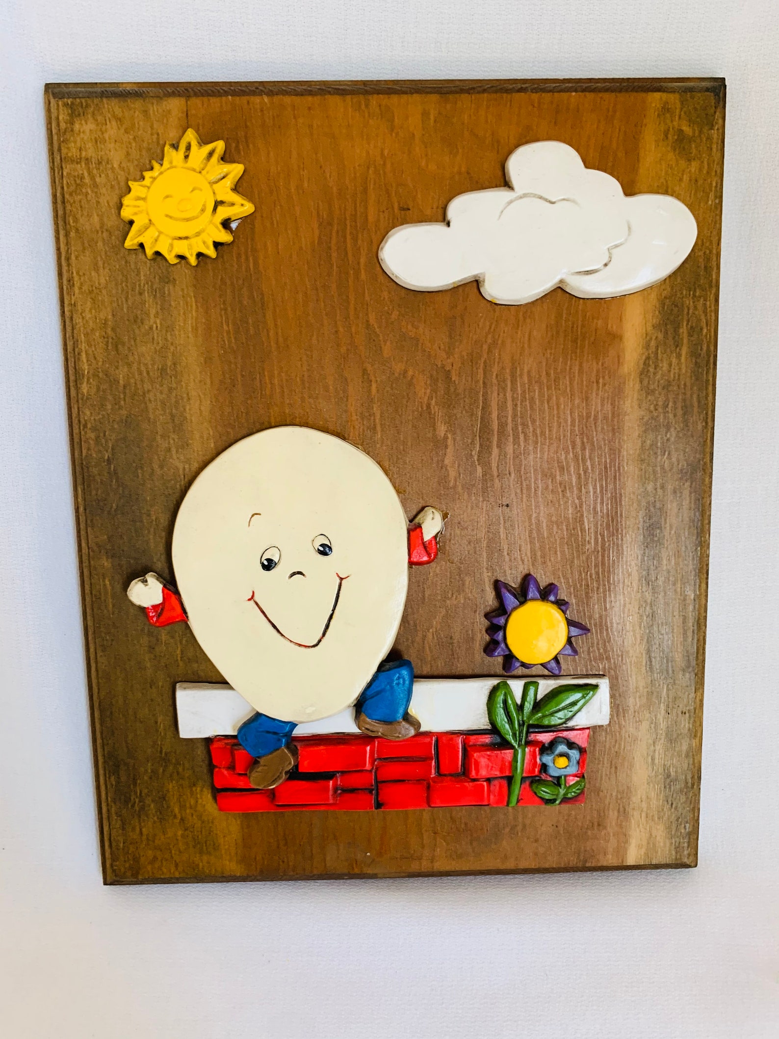 Vintage Nursery Rhyme Wall Hangings Set of 4 Etsy