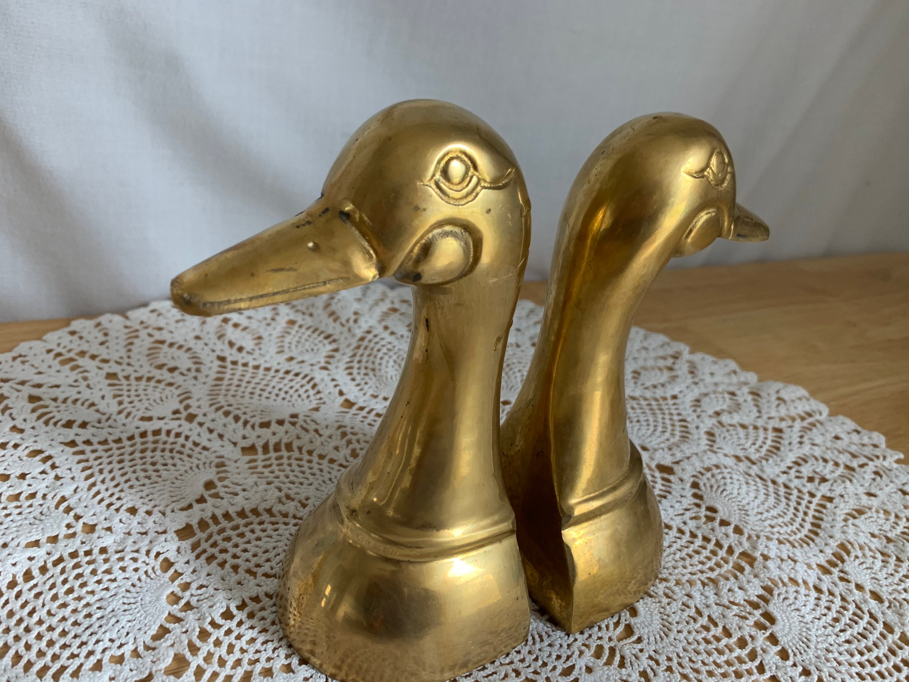 solid brass duck bookends solid brass duck bookends