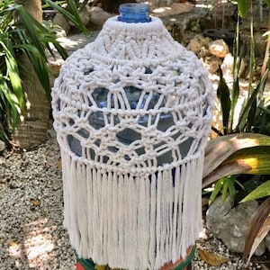 Fringy Macrame 18.9-20L (5 gallon) Water Jug Cover - Made by Order