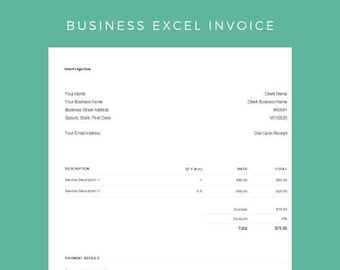 Factura en Excel (editable)