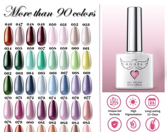 Vernis à ongles gel, 91 couleurs, 10 ml, couche de base, couche de finition, couche de finition mate, longue durée, sans cruauté, 9 gratuits, meilleur cadeau pour elle