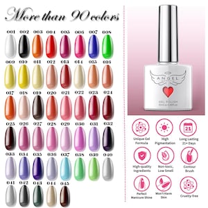 Gel Nail Polish, all 91 pcs Colors, 10 ml,  Long Lasting, Cruelty Free, 9 Free, Best Gift for Her