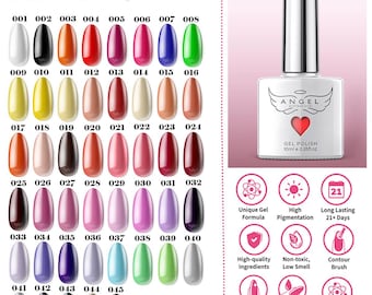 Gel Nail Polish, all 91 pcs Colors, 10 ml,  Long Lasting, Cruelty Free, 9 Free, Best Gift for Her
