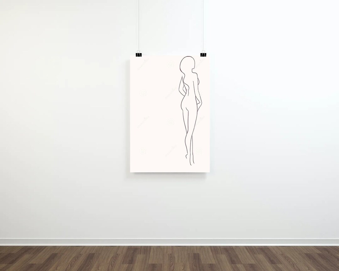 Women Silhouette Art Print Etsy