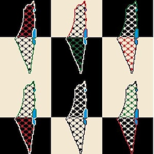Palestinian Map PopArt Tatreez