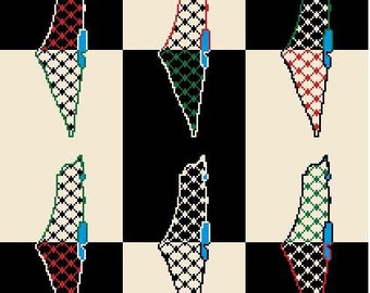 Palestinian Map PopArt Tatreez