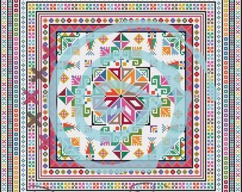 Flower Power - Tatreez Pattern - Instant Download