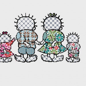 Handala & Family - Floral Pattern - Instant Download