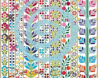 Bloom Lines  A Spring-Inspired Floral Tatreez Pattern