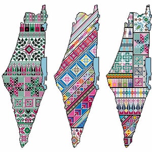 The Grand Tatreez Palestinian Map collection