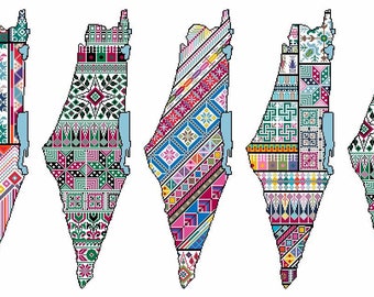 The Grand Tatreez Palestinian Map collection