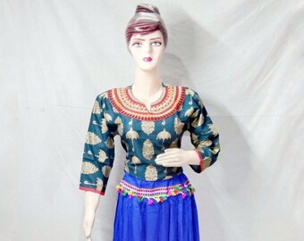 Beautiful Rajasthani hand work umbrella designed printing traditional nylon fabric Topper, size ;