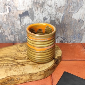 Portalápices de cerámica hecho a mano / hecho a mano / cerámica galesa / organizador de escritorio de gres / lápiz, pincel, papelería, soporte para cepillo de dientes / maceta