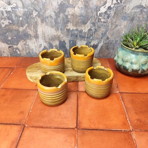 Handgemachter Künstler-Wassertopf für Malerei | Acryl, Tusche, Aquarellfarbe | handgetöpferte Keramik | Steingut | Kunstatelier | walisische Keramik