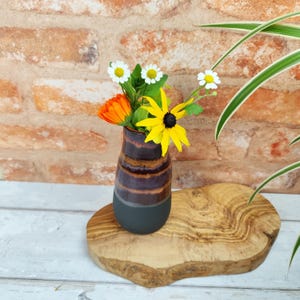 Handmade Ceramic Vase | unique | hand thrown | stoneware | flower arranging | dried flower bouquet | welsh studio pottery | handcrafted art