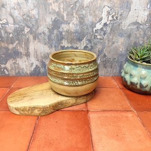 Hand Thrown Ceramic Planter | indoor plant pot | handmade in Wales | Cymru | Welsh studio pottery