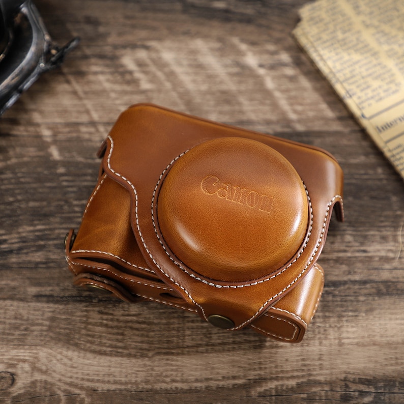 Leather Camera Bag for Canon G7X 2/3 Leather Camera Holder Etsy