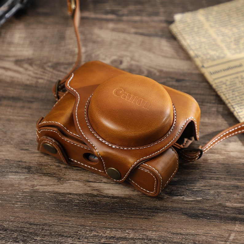Leather Camera Bag for Canon G7X 2/3 Leather Camera Holder Etsy