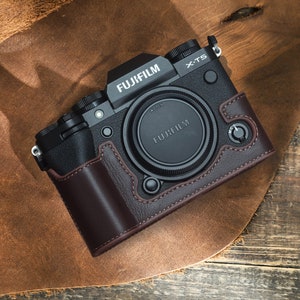 Borsa per fotocamera in pelle per Fujifilm XT5, custodia Caemra personalizzata per Fujifilm, supporto per fotocamera in pelle