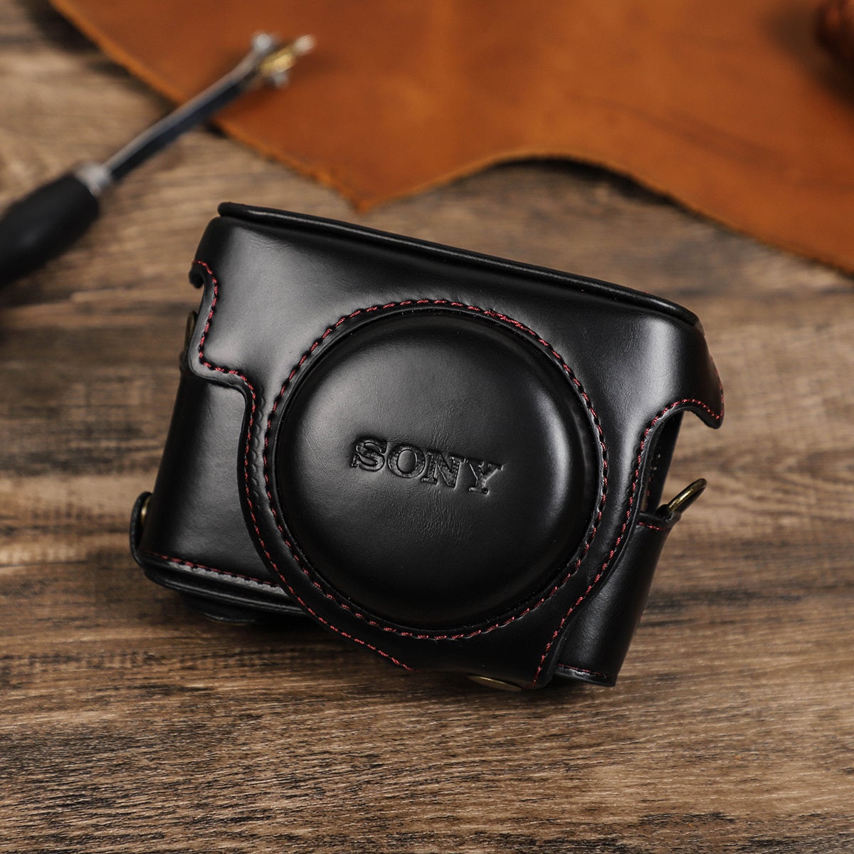 Leather Camera Case for SONY RX100, Personalized Photographer Gift - Etsy