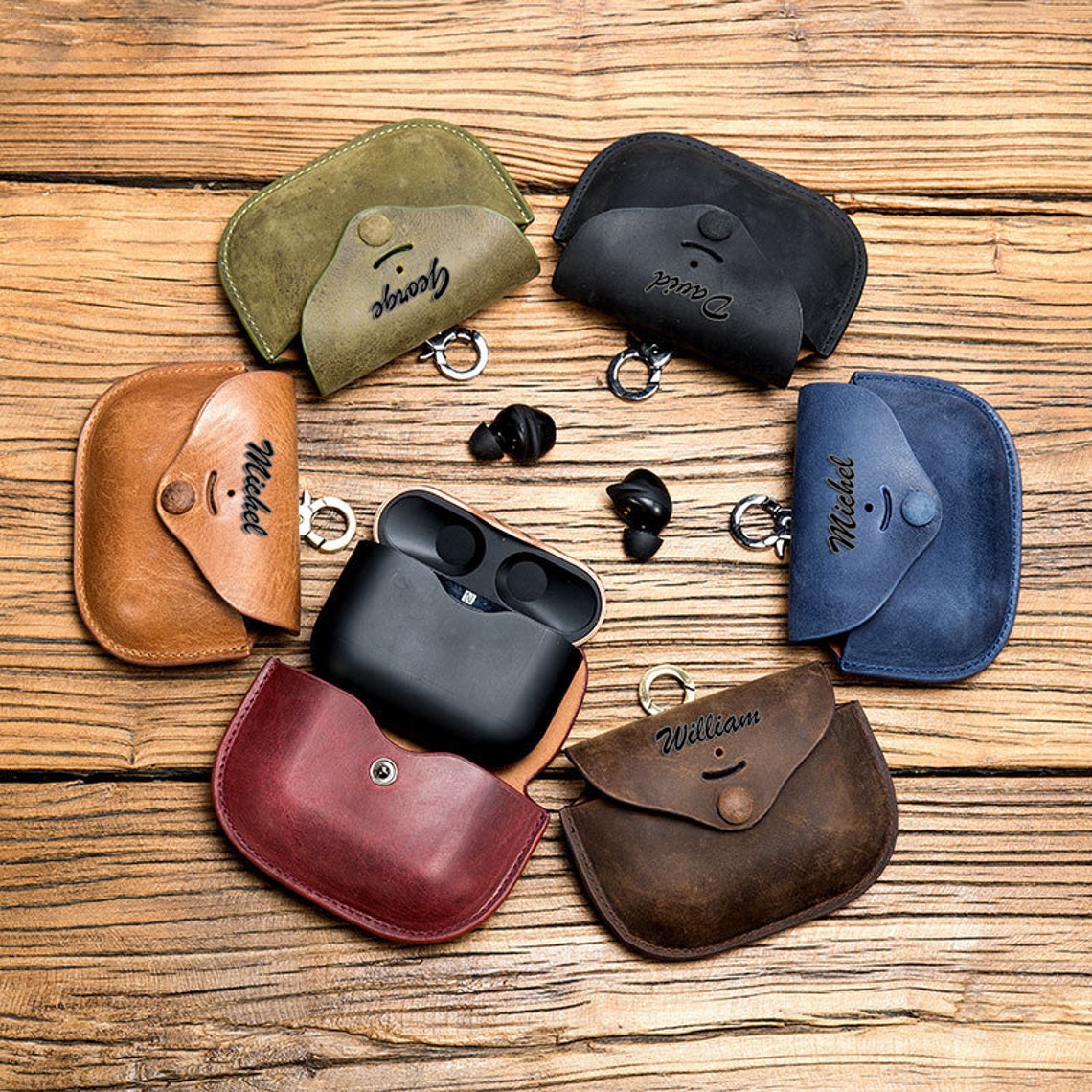 Personalized Leather Headphone Case for SONY Airpods Earphone Etsy