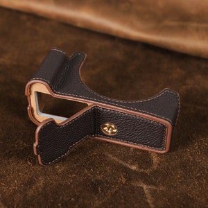 Borsa per fotocamera in pelle per Canon R50, custodia Caemra personalizzata per Canon, supporto per fotocamera in pelle, accessori per fotocamera per uomo donna