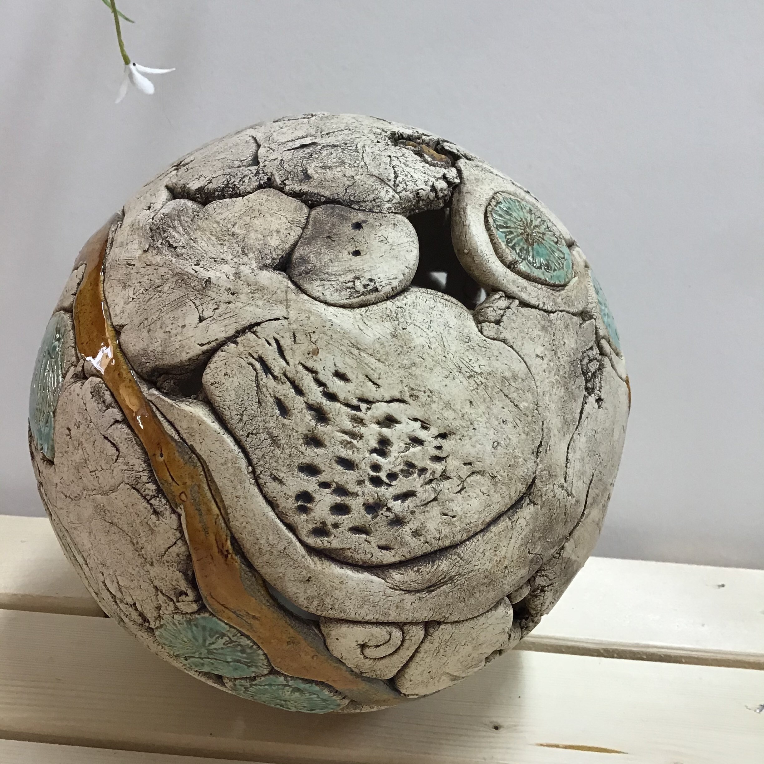 Bola de jardín natural 15 cm | Etsy