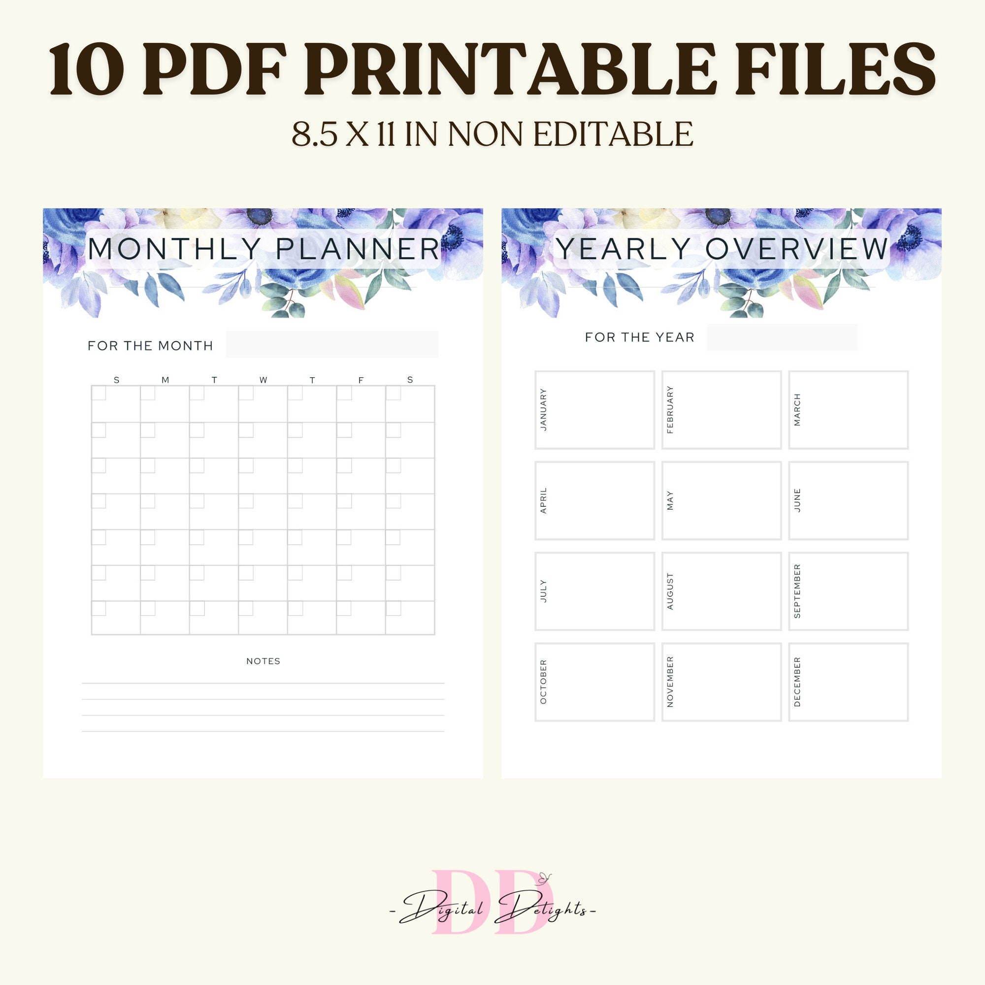 Printable Planner - Etsy