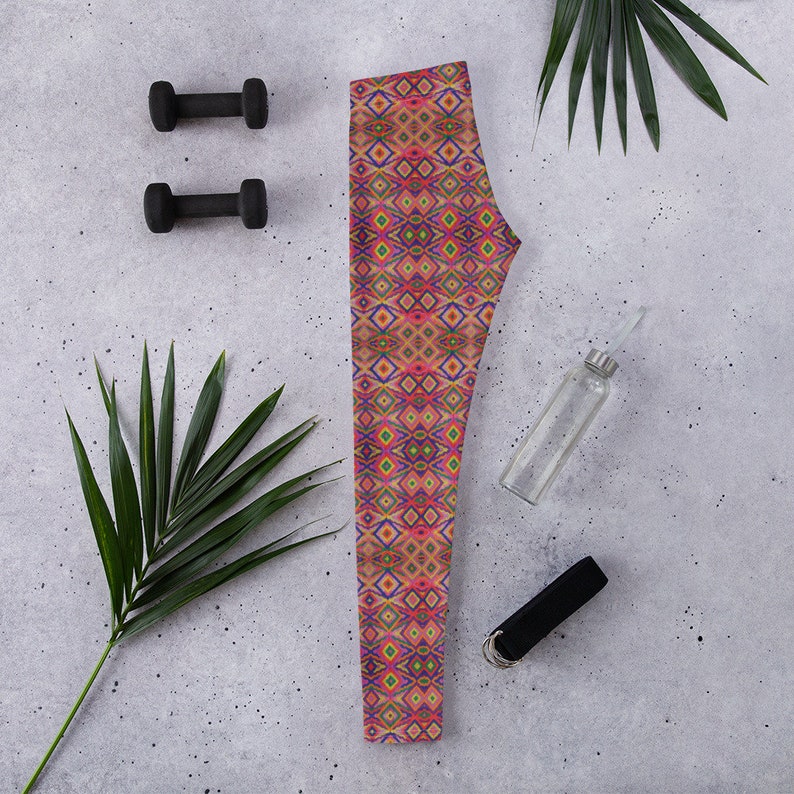 Eclectic Electric Dance Mayan Leggings Katun Mayan Designs