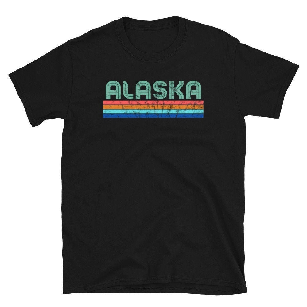 Alaska Apparel Alaska Retro T-shirt Souvenir - Etsy UK