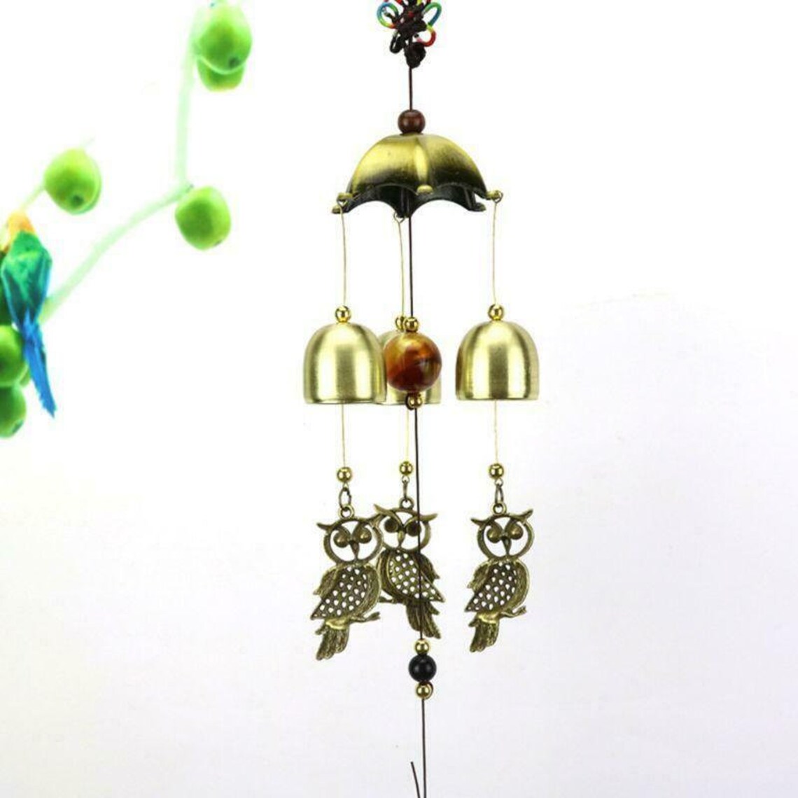 Wind Chime Vintage Owl Bells Windchime Hanging Home Decoration Etsy