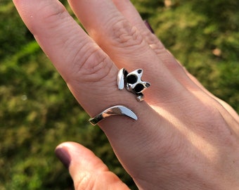 Sterling Silver Cat Ring