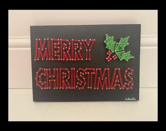 Merry Christmas String Art