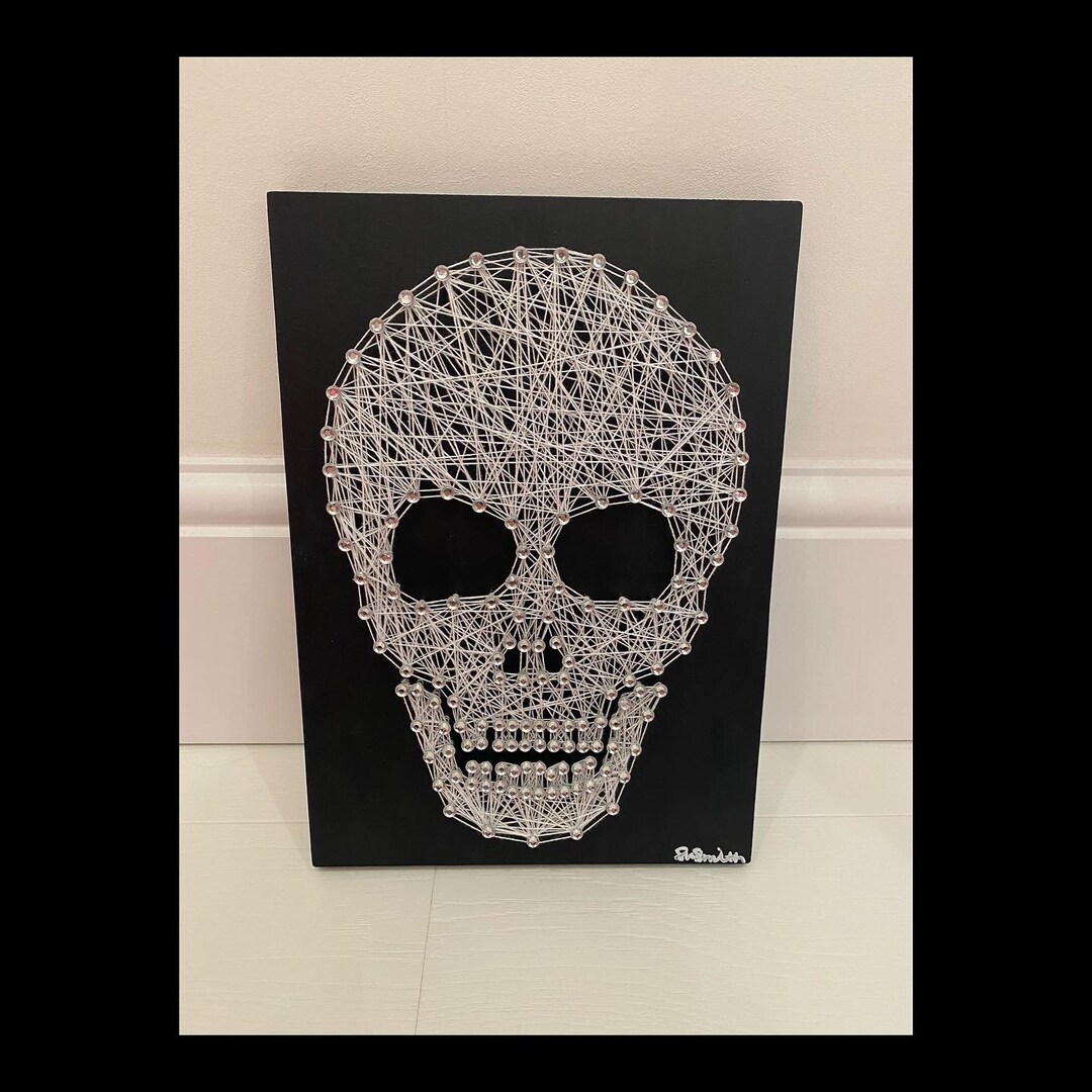 Skull String Design Skull String Art - Etsy