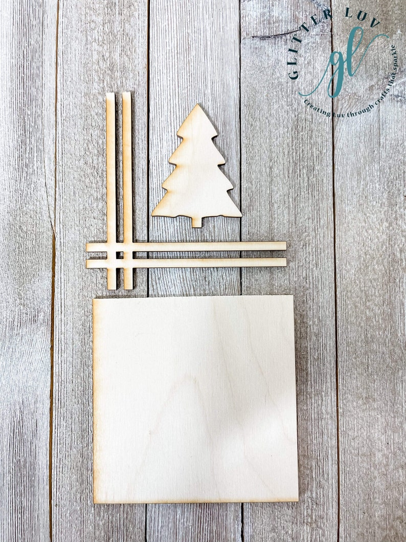 Christmas Tree Leaning Ladder Interchangeable DIY Kit Etsy